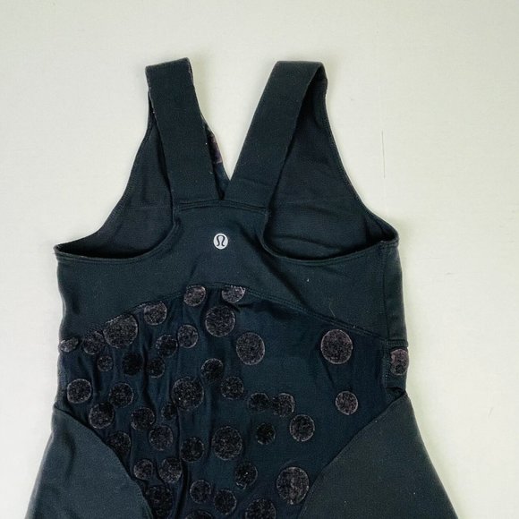 Lululemon Dance TOP Velvet Ghost Polka Dots Razorback Pullover Women's 2* RARE! - Picture 1 of 10